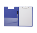 Porte-bloc à rabat MAUL A4 portrait PVC avec boucle stylo bleu
