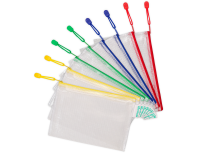 GB_Tarifold pochette à zip, ft A5, paquet de 8 pièces en couleurs assorties