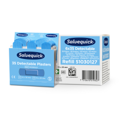 Pansement détectable Savequick Bleu recharge 35 pièces