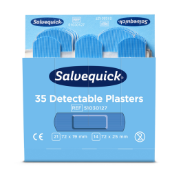 Pansement détectable Savequick Bleu recharge 35 pièces