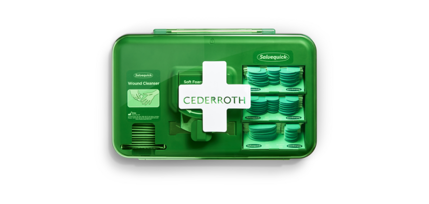Wond dispenser Cederroth - Salvequick blauw