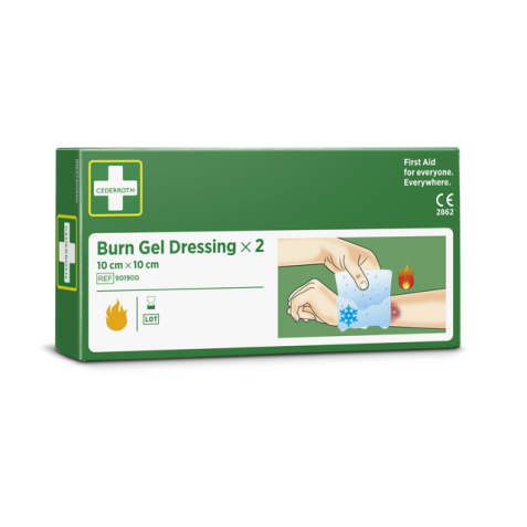 Compresses pour Brûlure Cederroth 10×10cm 2 pièces