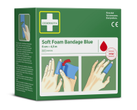 Bandage Cederroth Soft Foam 6cmx4,5m blauw