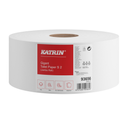 Toiletpapier Katrin Gigant S jumbo klein 2-laags 150m wit 93656
