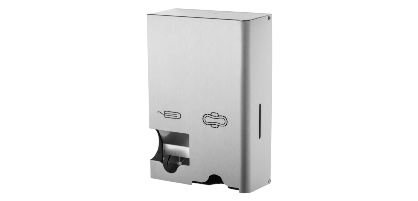 Dameshygiënedispenser MediQo-line klein RVS fingerprint coating