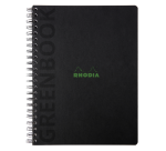 Cahier Rhodia Greenbook recyclé A4+ ligné 160 pages 90g couverture rigide