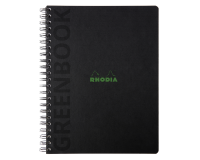 Cahier Rhodia Greenbook recyclé A4+ ligné 160 pages 90g couverture rigide