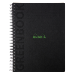 Notitieboek Rhodia Greenbook recycled A4+ lijn 160 pagina's 90gr hc