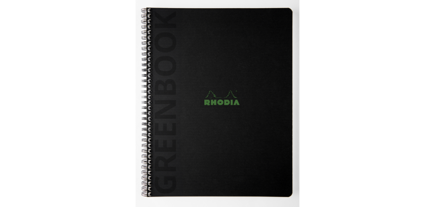 Rhodia Greenbook Recycled Notebook A4+ Ruled 160 Pages 90g Soft Cover