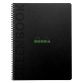 Cahier Rhodia Greenbook recyclé A5+ ligné 160 pages 90g couverture rigide
