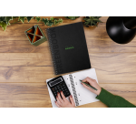 Cahier Rhodia Greenbook recyclé A5+ ligné 160 pages 90g couverture rigide