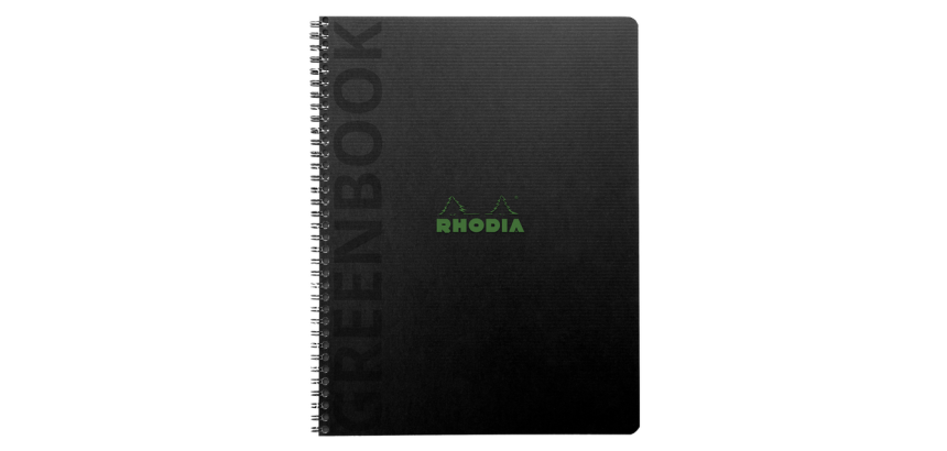 Rhodia Greenbook Recycled Notebook A5+ Ruled 160 Pages 90g Soft Cover