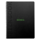 Cahier Rhodia Greenbook recyclé A5+ ligné 160 pages 90g couverture souple
