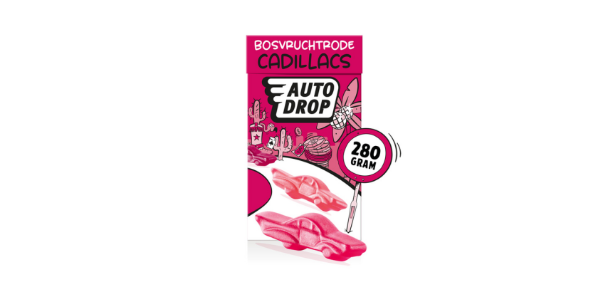 Autodrop Cadillacs rouge paquet 280g