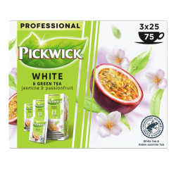 Thé Pickwick White & Green jasmin & fruit de la passion 25x 1,5g