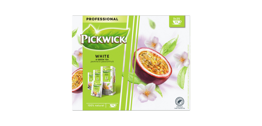 Thé Pickwick White & Green jasmin & fruit de la passion 25x 1,5g