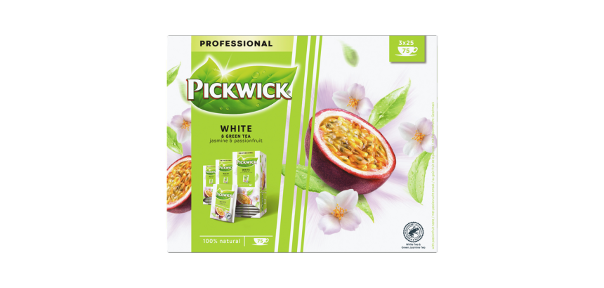 Thee Pickwick white & green jasmin & passionfruit 25x1.5gr