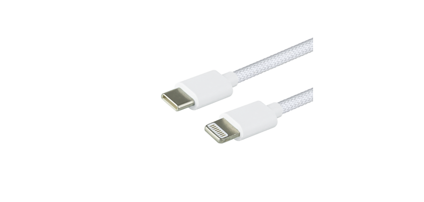 Kabel Green Mouse USB-C to Lightning data Woven 2m