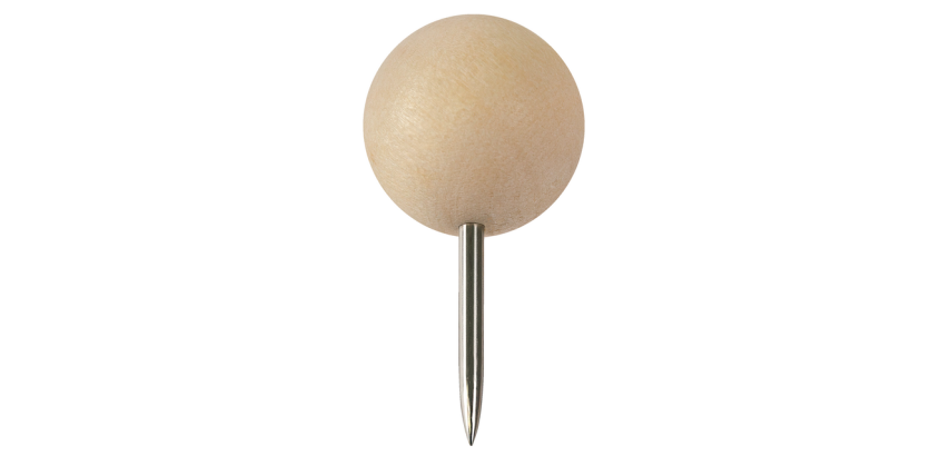 Punaises Nobo hout voor memobord 40 stuks