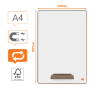 Tableau blanc Nobo Mini A4 4 pièces