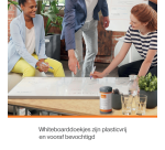 Lingette nettoyante tableau blanc Nobo sans plastique 100 pièces