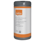 Lingette nettoyante tableau blanc Nobo sans plastique 100 pièces