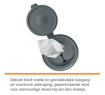 Lingette nettoyante tableau blanc Nobo sans plastique 100 pièces