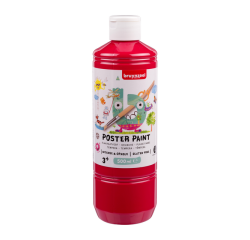 Plakkaatverf Bruynzeel fles à 500ml primair rood