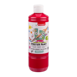 Gouache Bruynzeel flacon 500ml rouge primaire