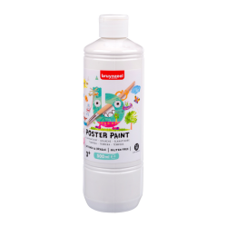 Plakkaatverf Bruynzeel fles à 500ml wit