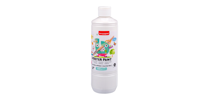 Gouache Bruynzeel flacon 500ml blanc