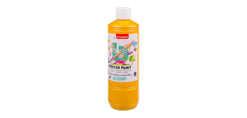 Gouache Bruynzeel flacon 500ml jaune