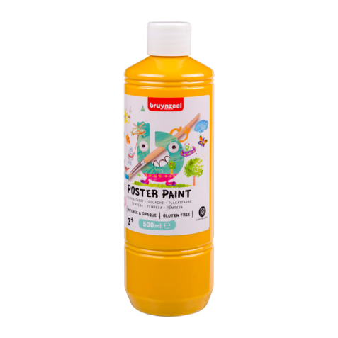 Gouache Bruynzeel flacon 500ml jaune