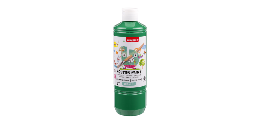 Gouache Bruynzeel flacon 500ml vert