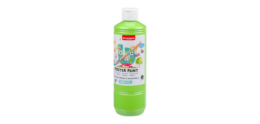 Gouache Bruynzeel flacon 500ml vert printanier