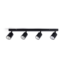 Spot plafonnier Integral Siena 4 spots IP20 GU10 noir