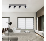 Spot plafonnier Integral Siena 4 spots IP20 GU10 noir