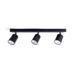 Spot plafonnier Integral Siena 3 spots IP20 GU10 noir