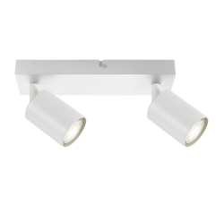 Spot plafonnier Integral Siena 2 spots IP20 GU10 blanc