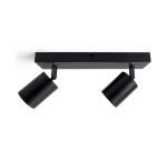 Spot plafonnier Integral Siena 2 spots IP20 GU10 noir