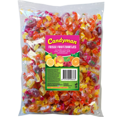 Bonbons acidulés Candyman frisse fruit sachet 1kg