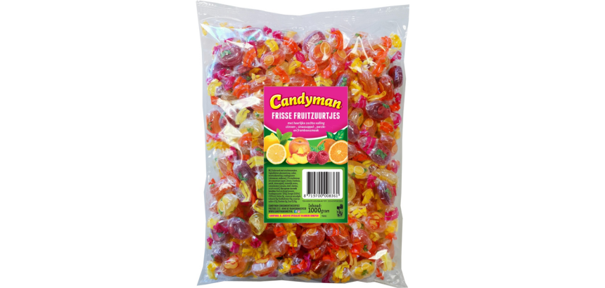 Candyman Tangy Fruity Candy Bag 1kg