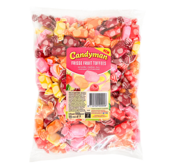 Bonbons Toffees Candyman fruits sachet 1kg