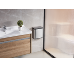 Poubelle EKO Puro petit modèle 7L argent