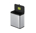 Poubelle EKO Puro petit modèle 7L argent