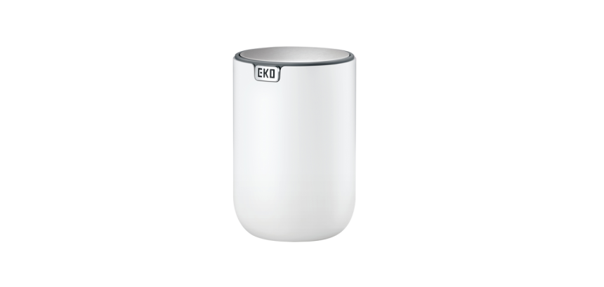 Poubelle de table EKO Fandy 2 avec couvercle basculant 1,5L blanc
