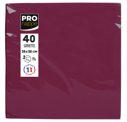 Packung mit 40 Servietten, mikrogeprägt, Tissue, 2-lagig - 38x38cm