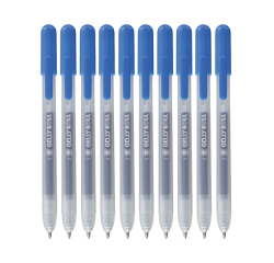 Stylo gel Sakura Gelly Roll Classic 08 rétractable set 10 couleurs bleu