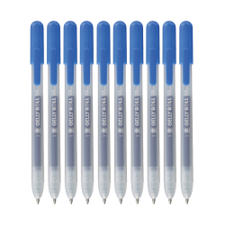 Stylo gel Sakura Gelly Roll Classic 08 rétractable set 10 couleurs bleu