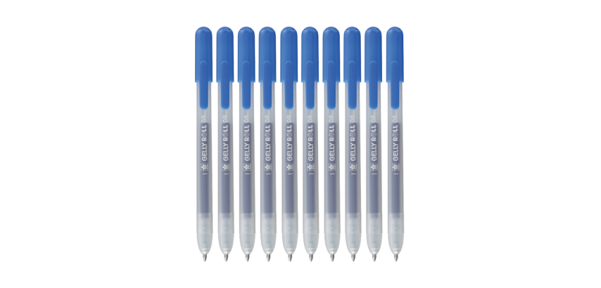 Sakura Gelly Roll Classic 08 Gel Pen Retractable Set 10 Colors Blue